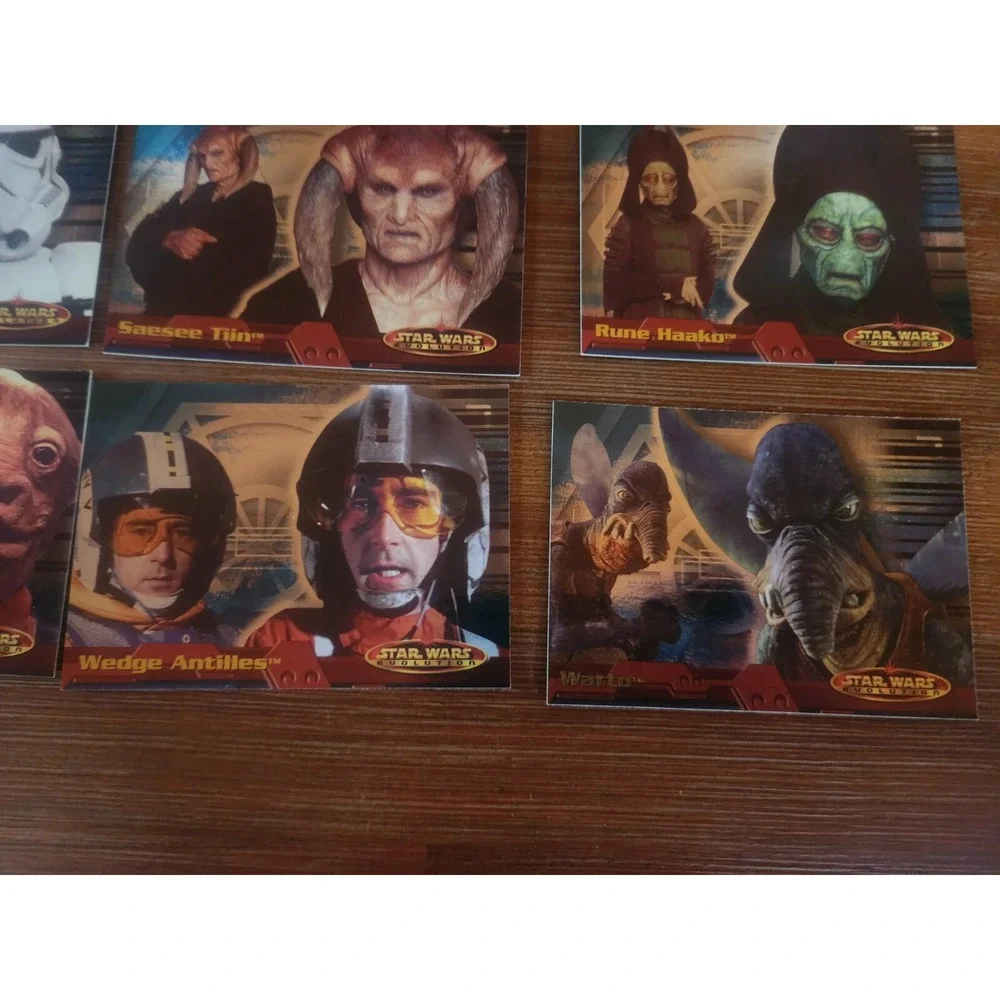 lot of 21 topps star wars evolution 2001 Leia Luke Skywalker Mace Windu Watto‎ - Picture 8 of 8